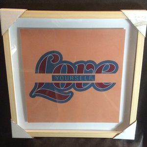 Framed "Love Yourself" Print - NWT